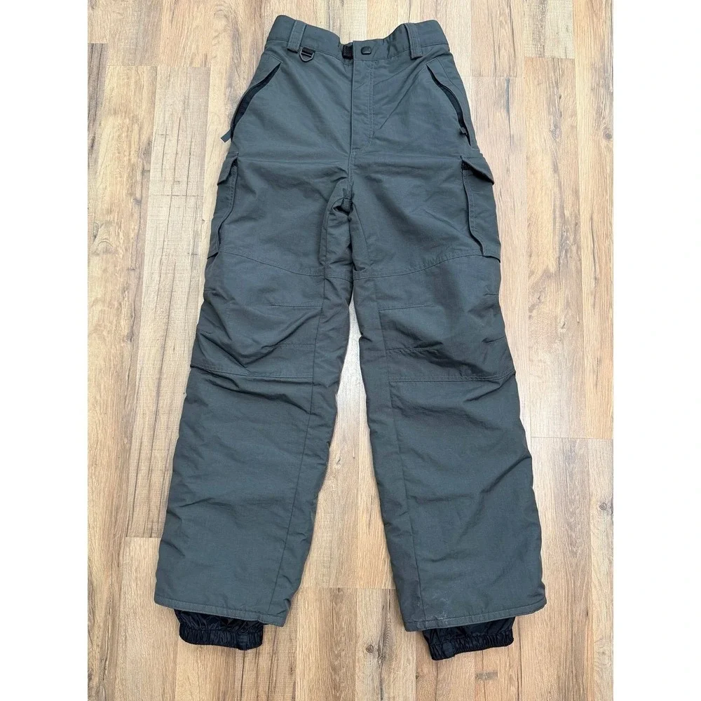 Turbine Youth XL Gray Insulated Snow Ski Cargo Pants Winter Waterproof‎